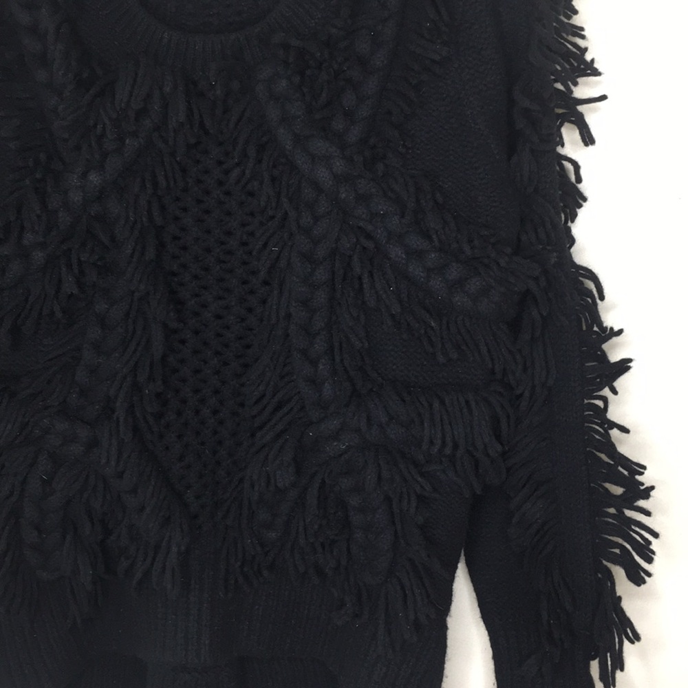 Sass & Bide Sweater Mojo Kiko Black Fringe Small - Picture 7 of 12